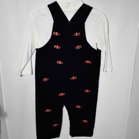 Adventurewear 360 Baby Embroidered Red Truck Corduroy Long Sleeve Jumpsuit 12 MO - Picture 4 of 5